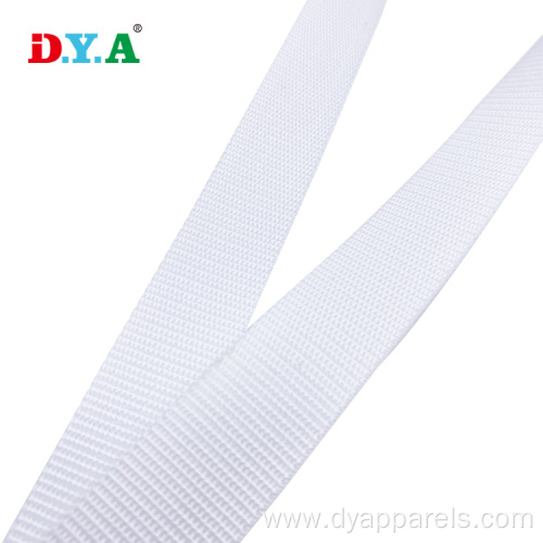 High Strength 25mm 30mm White Polypropylene PP Webbing